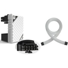 16핀 GPU PCIe 5.0 180도 각도 커넥터 +12VHPWR 16핀12+4P 슬리브 모듈식 케이블, 16핀 GPU PCIe 5.0 180도 각도 커넥터 +