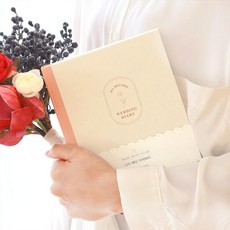 아트박스/인디고팝 [인디고] 나의 웨딩 다이어리(만년형) 플래너 신부수첩, 크림
