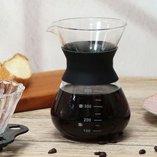 Bestra 홈카페 내열유리 핸드드립 커피서버, 1개, 400ml 1개, 400ml