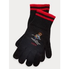 POLO RALPH LAUREN [POLO LAUREN] Ski Bear Gloves 519606 BLACK/RED