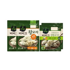 비비고 왕교자1kg x2 수제진한고기만두 400g x2, 단품, 단품