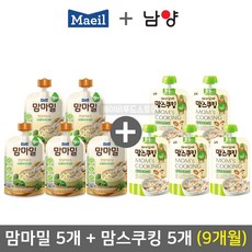 매일남양 맘마밀+맘스쿠킹 세트 브로콜리와닭가슴살5개+전복과표고버섯5개 총10개, 1개