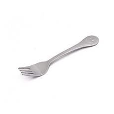 국산 스텐 유광 유아용 스마일 베베 디저트 스푼 포크, 포크(13cm), 1개