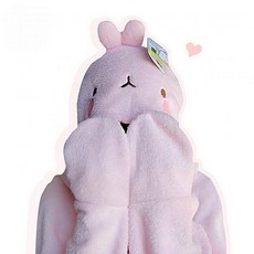 싸다팡 몰랑 망토 담요-핑크 담요
