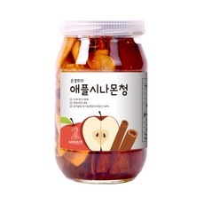 허밍테이블 애플시나몬청 (유기농원당 수제청)청송사과, 500g, 2개입, 1개