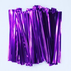페토닷컴 예쁜 빵끈 포장끈 90종 모음 포장타이, 1개, 끈-06-블링빵끈 퍼플 6cm(100개/봉)