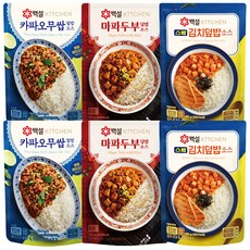 백설 덮밥소스세트(마파두부덮밥+스팸김치덮밥+카카오무쌉덮밥), 2세트, 460g