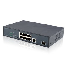 넥스트유 POE308SFP-TP 8포트 POE UTP / 업링크 TP SFP 스위치 허브 / AI CCTV 200M 길이연장 / VLAN