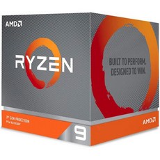 AMD 라이젠 9 3900X 12코어 24실 잠금 해제 데스크톱 프로세서Wraith Prism LED Cooler 포함 354021, Processor, 1개 - 3900x