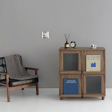 마켓비 FILMON 수납장 4문 9380, 미들브라운