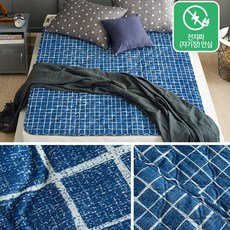 한진 곰표 한일 전기요 무자계 스퀘어 블루 대