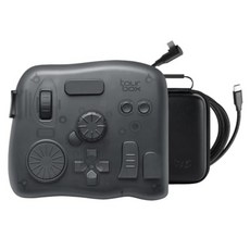 TOUR BOX 투어박스 엘리트 비디오 사진 편집 색상 등급 일러스트레이션을 위한 업그레이드된 블루투스 컨트롤러 FCPX Premiere 다빈치 리졸브 어도비 포토샵 라이트룸 2, ., ., 반투명 블랙 + 케이블