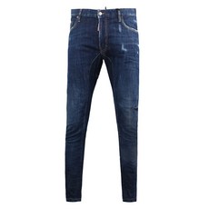 디스퀘어드 20FW 남성 S74LB0760 S30342 470 워싱 타이디 바이커 진 블루