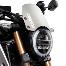 오토바이 윈드 스크린 CNC 액세서리 혼다 호넷 용 알루미늄 실드 CB650R CB 650R 20182019 익스텐션 키트, [04] Silver CB650R LOGO
