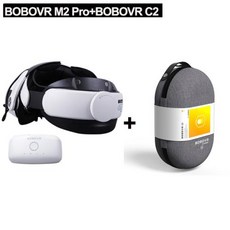 BOBOVR M2 Pro 스트랩 및 배터리 오큘러스 퀘스트 2 용 VR 헤드셋 헤일로 스트랩 배터리 팩 C2 캐리 케, 03 M2PRO C2, 01 CHINA