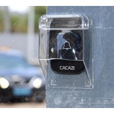 방수커버 무선 초인종 도어 벨 링 버튼 송신기 커버, 1개