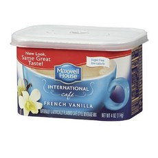 Maxwell House International Cafe Style Beverage Mi Maxwell House International 카페 스타일 음료 믹스 무설탕 프렌, 114g, 1개