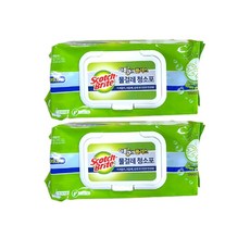 스카치브라이트 물걸레청소포 더블액션 대형 20매, 4개