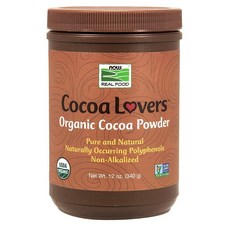 NOW Foods 오가닉 코코아 파우더 언스위트 12oz Organic Cocoa Powder Unsweetened, 1팩