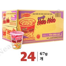 베트남 에이스쿡 하오하오 핑크 미톰 컵라면 67g