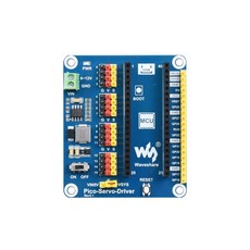 Raspberry Pi Pico 용 웨이브쉐어 서보 드라이버 모듈 16 채널 출력 비트 해상도 로봇 암 제어에 이상적