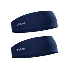 휠라 핏 스포츠 헤어밴드, 네이비, 2개 네이비, 2개