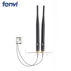 1730 Mbps 인텔 듀얼 밴드 무선 AC 9560 데스크탑 키트 블루투스 5.0 802.11ac M.2 CNVI 9560NGW 와이파이, 01 ac9560 2xAntenna Set