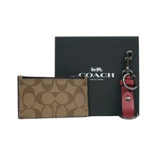 COACH F79848 QBTAM 코치지갑 발렛 키체인 지퍼 카드지갑 세트
