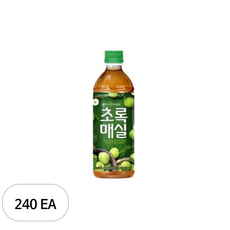 웅진 초록매실 페트, 500ml, 240개