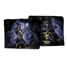 Nemesis Now Play Dead James Ryman Cartera 10cm 흑인 PU, 단일옵션