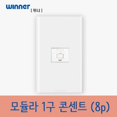 위너스 위너 전화콘센트 1구 8p 1개입, 1개