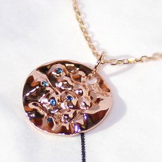 18케이포도송이유색팬던트