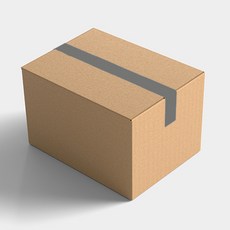민무늬 종이박스 500x350x150mm B골강 50장, 50개, 단품