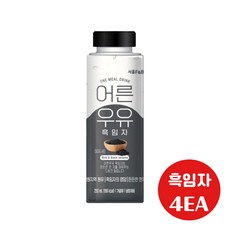 서울에프엔비 어른우유 흑임자 250ml 4개입/든든한 한끼, 4개