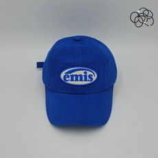 [국내매장판] EMIS 이미스 모자 톤 온 톤 와펜 볼 캡 블루 + 머리끈
