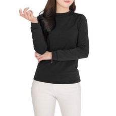 [스타일랑] (1+1) 여성 썸바디 겨울 안감 피치 기모 핫 히팅 라운드 티셔츠