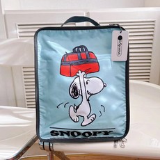 레스포색 스누피 여행용 파우치 세면 가방 의류 수납 2종 세트1436
