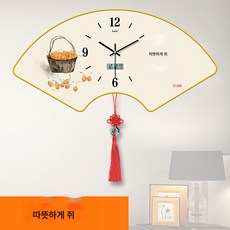 북유럽 인테리어 벽시계 럭셔리 레스토랑시계 무타공정음 아이디어 벽시계 거실시계78373, 음소거 달력 업데이트 - 따뜻한 집, (금테두리)30cm*60cm, 1개