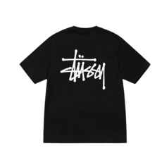 국내매장판 스투시 베이직 로고 반팔 티셔츠 블랙 Stussy Basic T-Shirt Black