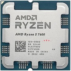 AMD 라이젠 57600 R5 7600 3.8GHz 6코어 12스레드 CPU 프로세서 5N L332M 100000001015 소켓 AM5 트레이 냉각기 없음 - 라이젠57600