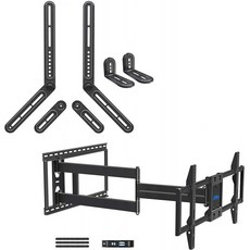 미국배송 대부분의 42-90인치 TV용 드림 롱 암 TV 벽걸이 40인치 롱 익스텐션 TV 장착 최대 VESA 800x4, 단일옵션