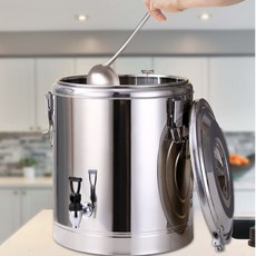 냉면육수통 업소용 살얼음기계 슬러시 육수기 밀면 냉각기 소바 식혜 동치미 육수냉장고, 304스텐 - 20L+수전, 1개