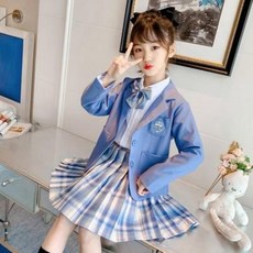 코스프레 일본 학생 교복 JK 아동 gk복학원 jk 유니폼 주름치마 여아 춘추 반팔