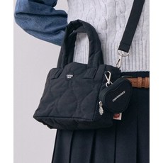 COVERNAT 커버낫 클로버하트 퀼팅 스몰 토트백 블랙 CO2304TB70BK