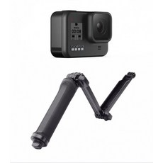 GOPRO HERO 9 3방향 단면 셀카 핸들러 GoPro9 GoPro8 GoPro7 검은색 호환 액세서리, 단품, 단품