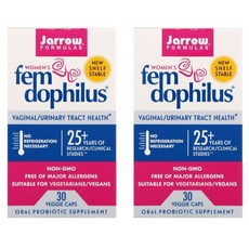 Jarrow 자로우 포뮬러스 펨 도피러스 여성 유산균 Formulas Women's Fem Dophilus 30정2팩, 30개입, 2개