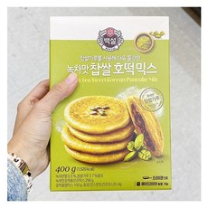 백설 녹차맛 찹쌀 호떡믹스 400g x 2개