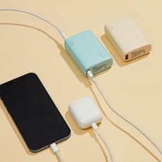 JAJU 작고 가벼운 고속 충전 보조 배터리(10 000mAh) 택1