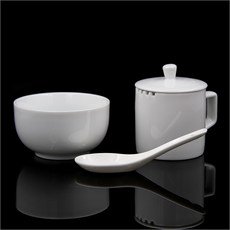 티테이스팅 백자 품평배세트+스푼 심평배, 1개, 150ml