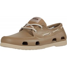[로퍼 남성 280 사이즈] Crocs 남성 클래식 | 남성 보트 신발에 캐주얼 슬립 Khaki / Cobblestone 10 U